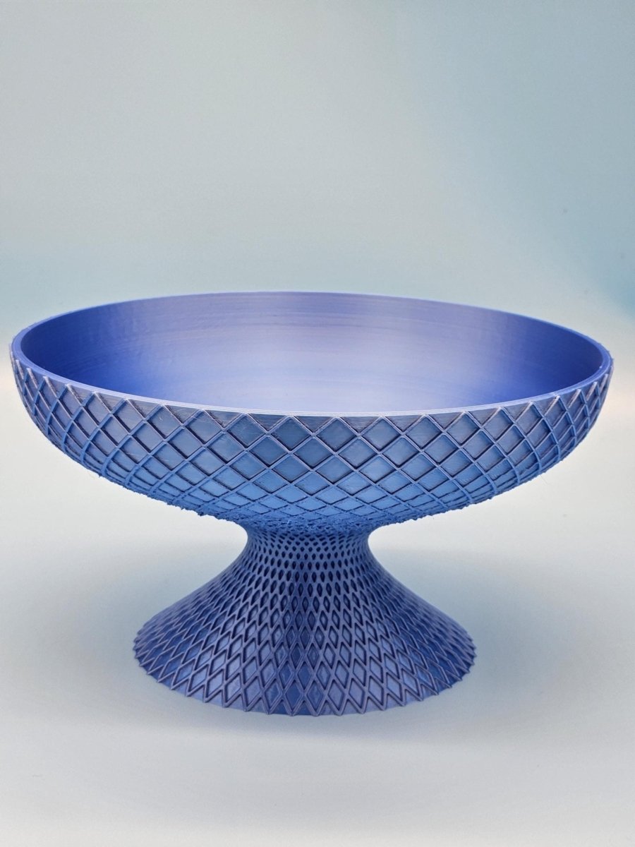 Modern Geometric Pedestal Bowl – 3D - Printed Centerpiece for Home & Events - Custom Crafting Alliance, LLC