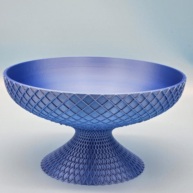Modern Geometric Pedestal Bowl – 3D - Printed Centerpiece for Home &amp; Events - Custom Crafting Alliance, LLC