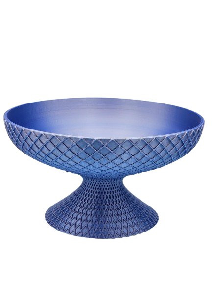 Modern Geometric Pedestal Bowl – 3D - Printed Centerpiece for Home &amp; Events - Custom Crafting Alliance, LLC