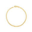 Moon Cut Bead Chain Bracelet in 14k Yellow Gold (3.00 mm) - Bracelets - Custom Crafting Alliance, LLC