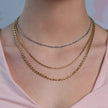 Moon Cut Bead Chain in 14k White Gold (2.50 mm) - Necklaces - Custom Crafting Alliance, LLC