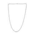 Moon Cut Bead Chain in 14k White Gold (2.50 mm) - Necklaces - Custom Crafting Alliance, LLC