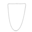 Moon Cut Bead Chain in 14k White Gold (2.50 mm) - Necklaces - Custom Crafting Alliance, LLC