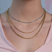 Moon Cut Bead Chain in 14k White Gold (2.50 mm) - Necklaces - Custom Crafting Alliance, LLC