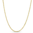 Moon Cut Bead Chain in 14k Yellow Gold (2.00 mm) - Necklaces - Custom Crafting Alliance, LLC
