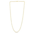 Moon Cut Bead Chain in 14k Yellow Gold (2.00 mm) - Necklaces - Custom Crafting Alliance, LLC