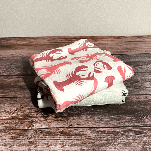 My Little Lobster Hooded Baby Towel - Hooded Towels - Custom Crafting Alliance, LLC