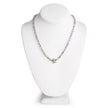29.48 Carat Genuine Blue Topaz and Peridot .925 Sterling Silver Necklace