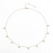 0.90 Carat Genuine Zambian Emerald 10K Yellow Gold Necklace