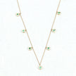 0.90 Carat Genuine Zambian Emerald 10K Yellow Gold Necklace