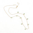 0.90 Carat Genuine Zambian Emerald 10K Yellow Gold Necklace