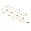 0.90 Carat Genuine Zambian Emerald 10K Yellow Gold Necklace