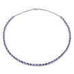 10.00 Carat Genuine Tanzanite .925 Sterling Silver Necklace