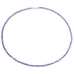 21.50 Carat Genuine Tanzanite .925 Sterling Silver Necklace