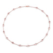 14K Rose Gold Plated 4.50 Carat Genuine Morganite .925 Sterling Silver Necklace