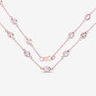 4.86 Carat Genuine Morganite .925 Sterling Silver Necklace