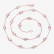 4.86 Carat Genuine Morganite .925 Sterling Silver Necklace