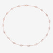 4.86 Carat Genuine Morganite .925 Sterling Silver Necklace