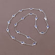 5.94 Carat Genuine Tanzanite .925 Sterling Silver Necklace