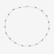 5.94 Carat Genuine Tanzanite .925 Sterling Silver Necklace