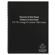 Notebook - Black Engravable Spiral Bound Available in Two Sizes - Custom Crafting Alliance, LLC