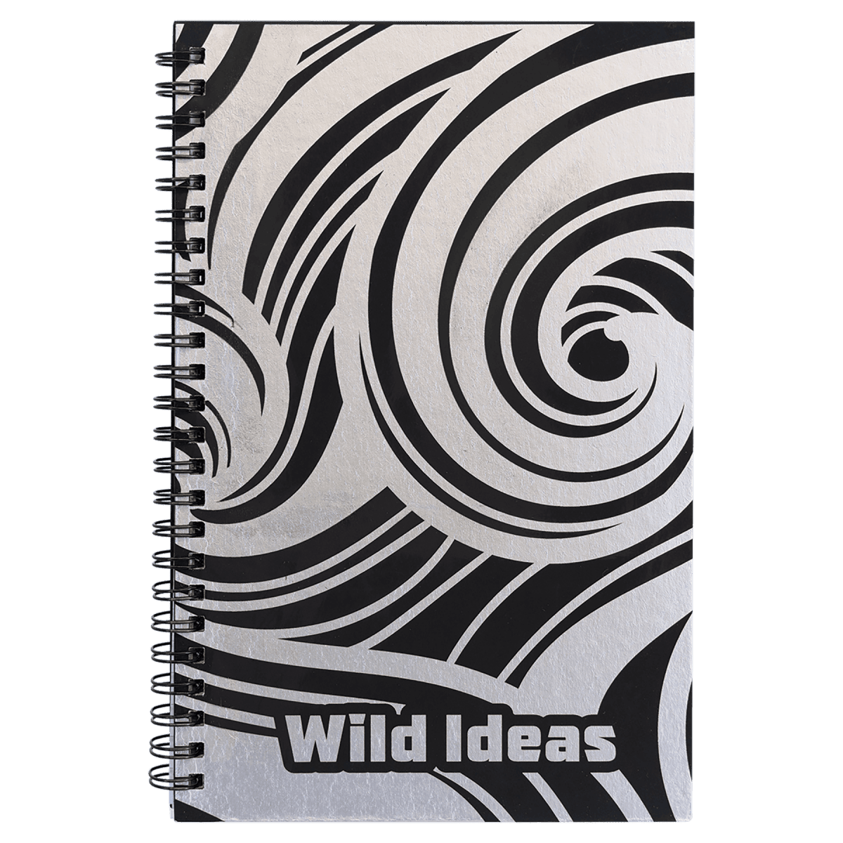 Notebook - Black Engravable Spiral Bound Available in Two Sizes - Notebook - Custom Crafting Alliance, LLC