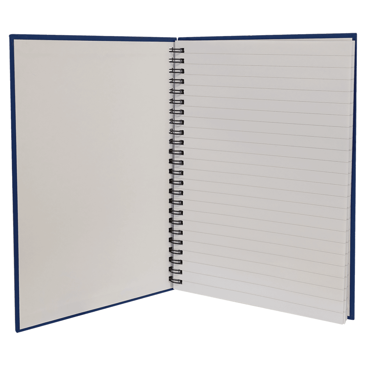 Notebook - Black Engravable Spiral Bound Available in Two Sizes - Notebook - Custom Crafting Alliance, LLC