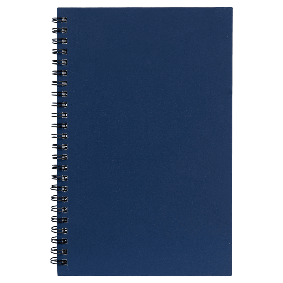 Notebook - Blue Engravable Spiral Bound Available in Two Sizes - Notebook - Custom Crafting Alliance, LLC