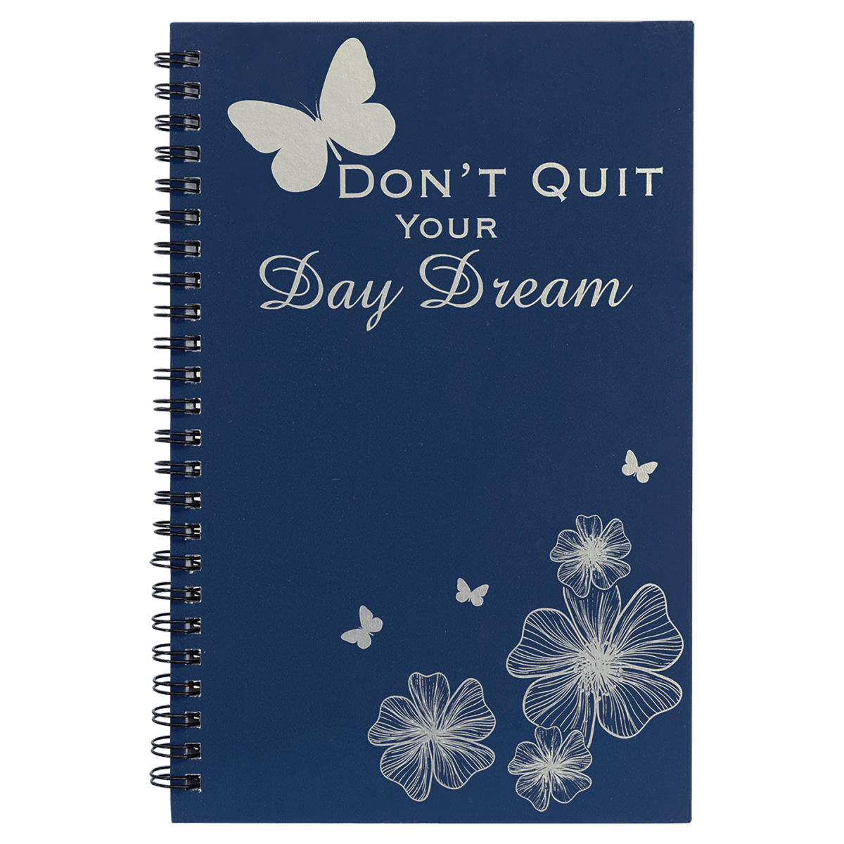 Notebook - Blue Engravable Spiral Bound Available in Two Sizes - Notebook - Custom Crafting Alliance, LLC