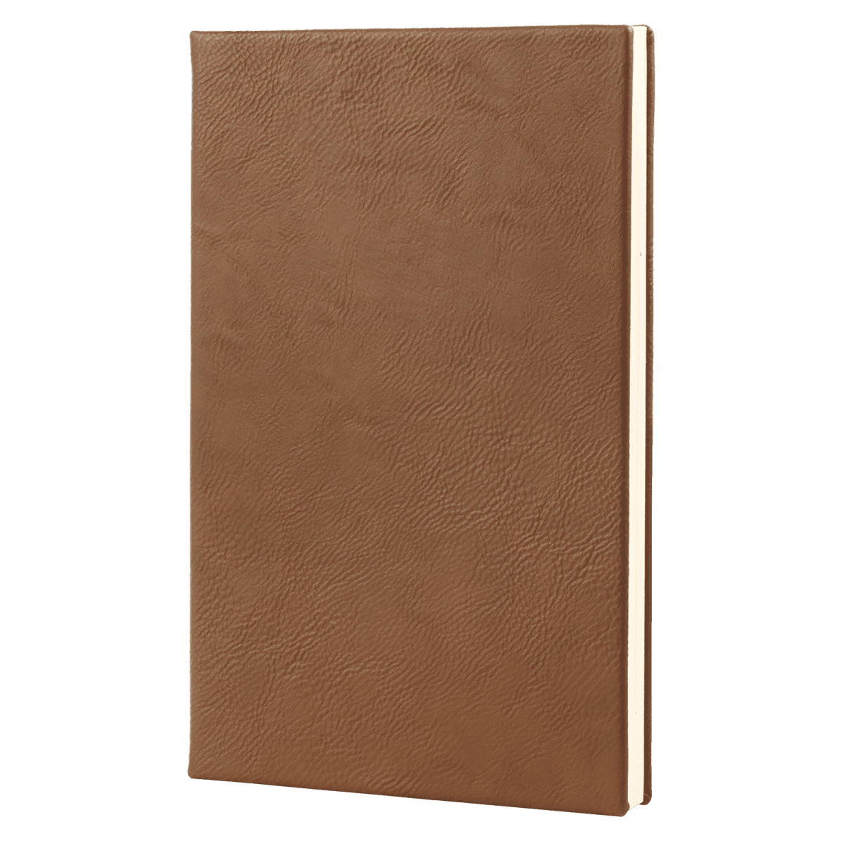 Notebook - Engravable Leatherette Bound With Ribbon Bookmark 5 3/8