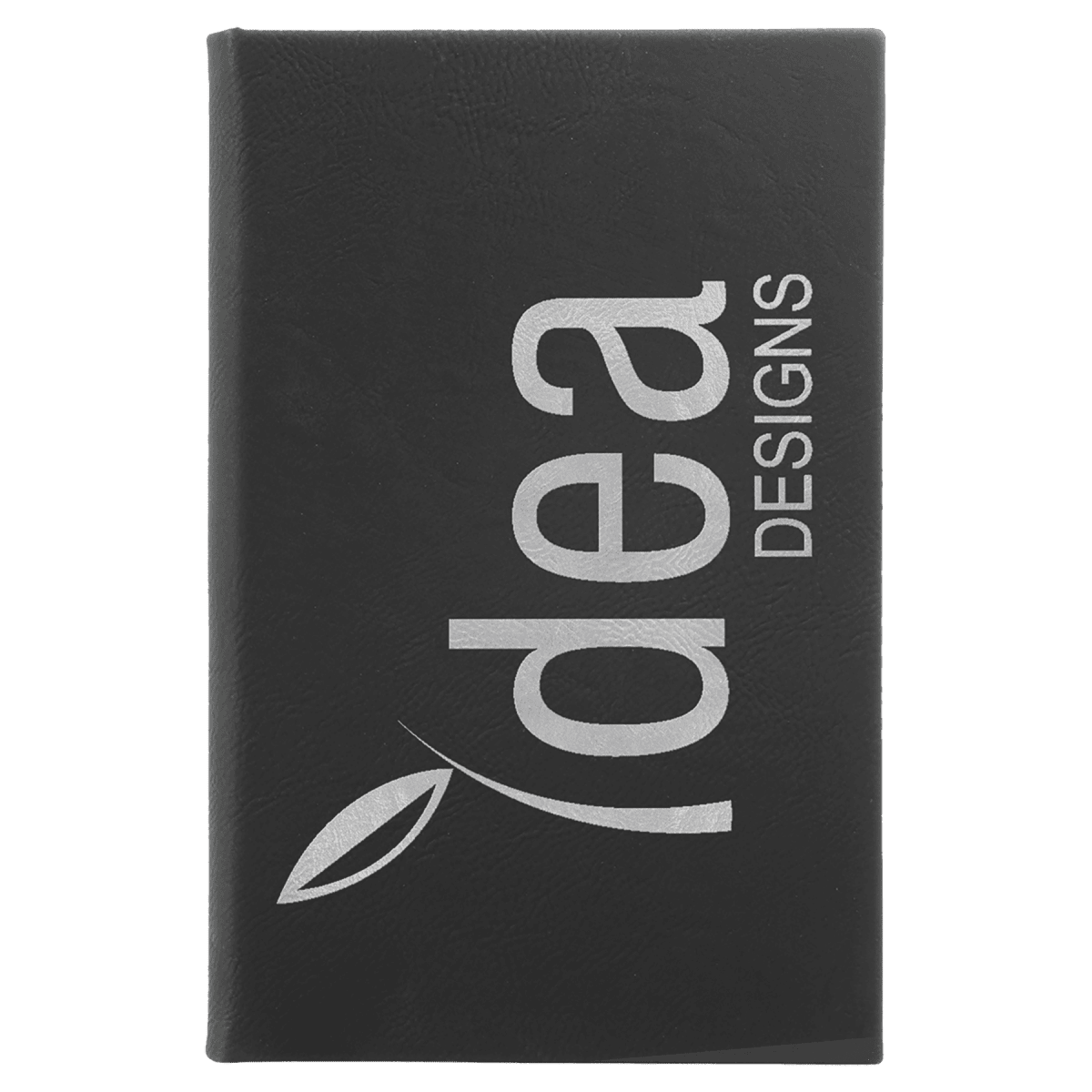 Notebook - Engravable Leatherette Bound With Ribbon Bookmark 5 3/8