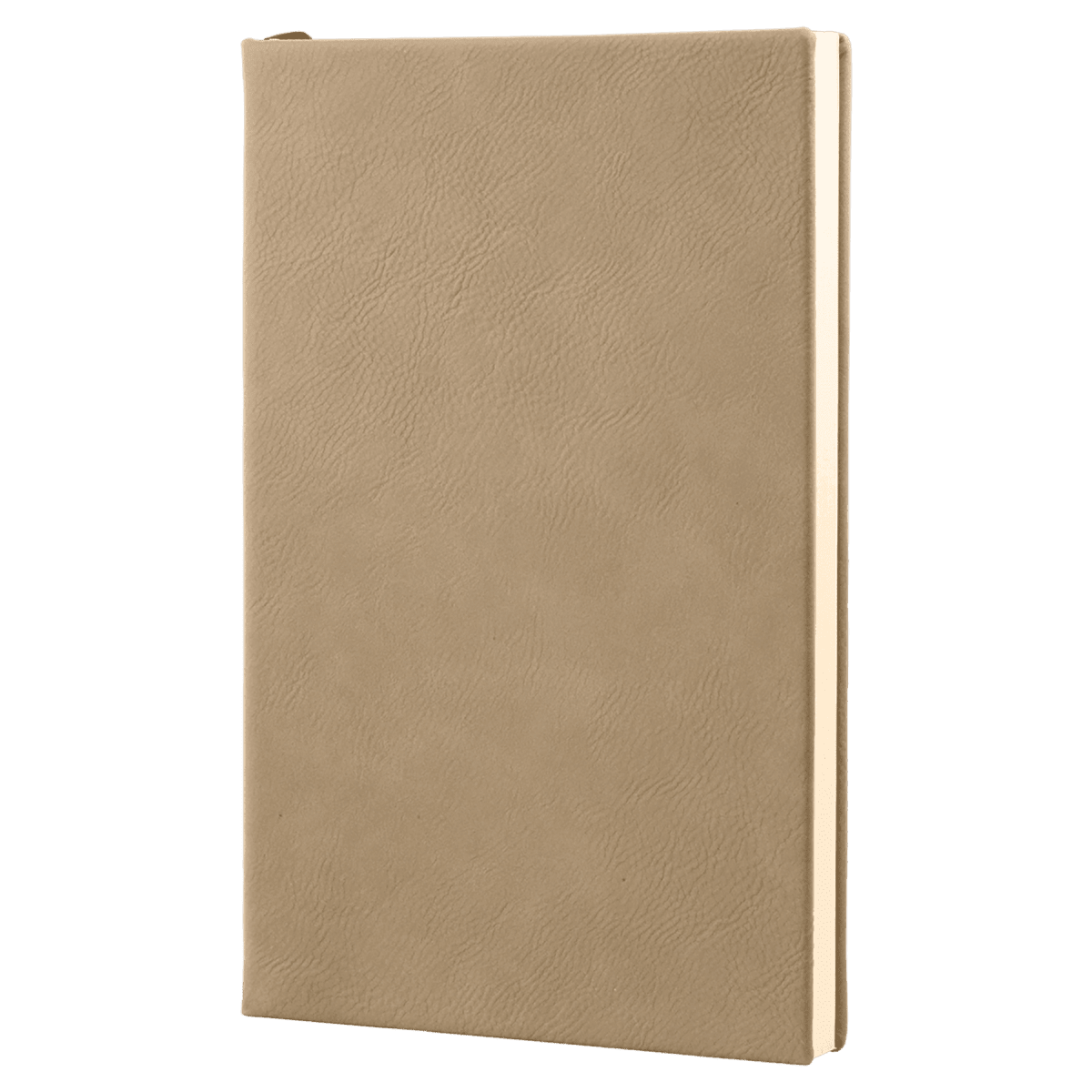 Notebook - Engravable Leatherette Bound With Ribbon Bookmark 5 3/8