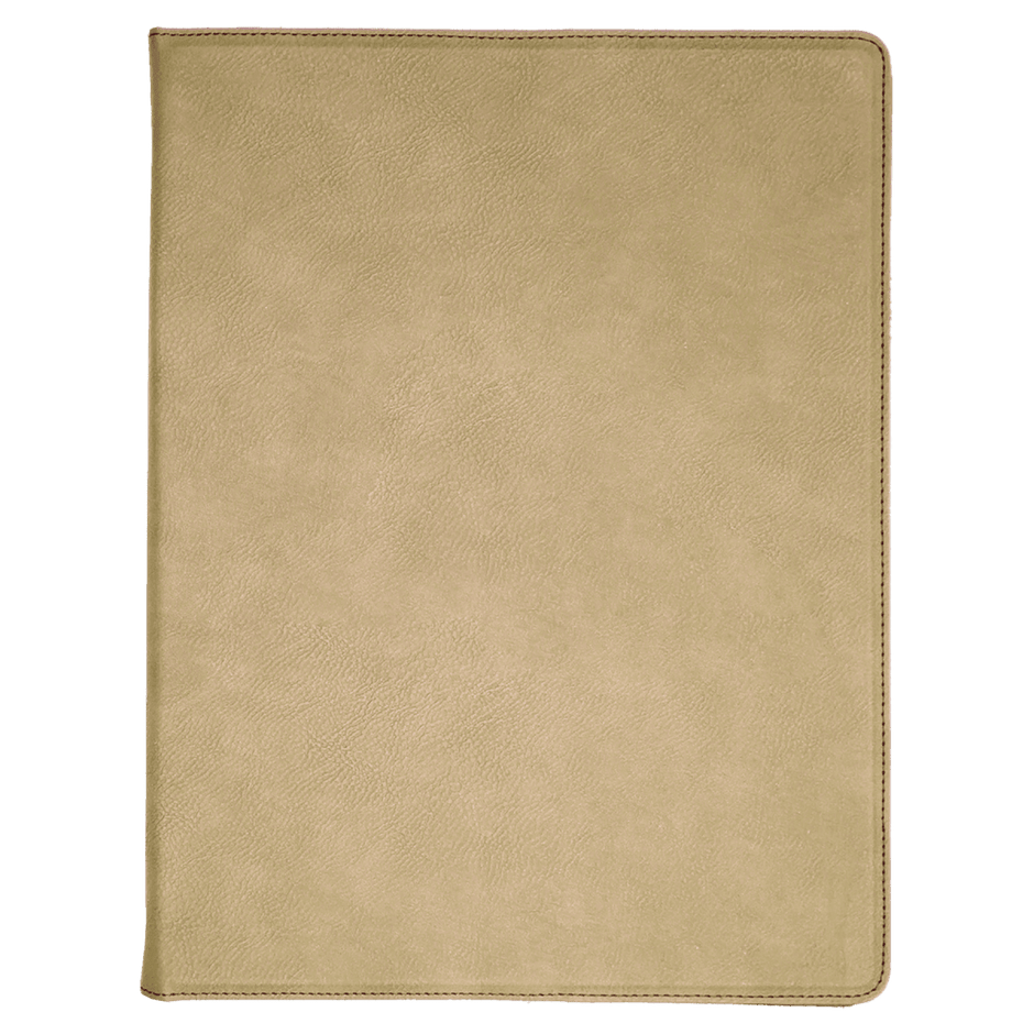Notebook - Engravable Leatherette Portfolio with Lined Pad 9 1/2 x 12 inches - 2 Colors - Notebook - Custom Crafting Alliance, LLC