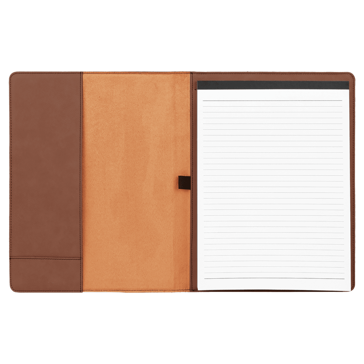 Notebook - Engravable Leatherette Portfolio with Lined Pad 9 1/2 x 12 inches - 2 Colors - Notebook - Custom Crafting Alliance, LLC