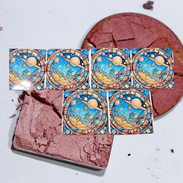 “Oops” Colorful Cork Coaster Set - Celestial Design - Coasters - Custom Crafting Alliance, LLC