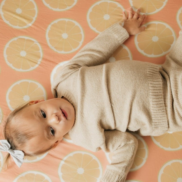 Orange Slices Crib Sheet - Crib Sheet - Custom Crafting Alliance, LLC