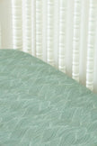 Organic Bamboo Blend Crib Sheet in Beanstalk - Crib Sheet - Custom Crafting Alliance, LLC