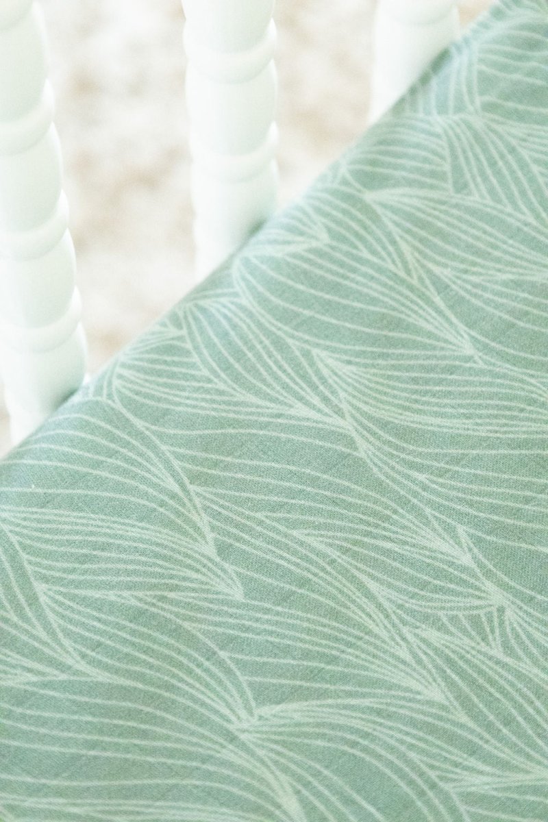 Organic Bamboo Blend Crib Sheet in Beanstalk - Crib Sheet - Custom Crafting Alliance, LLC