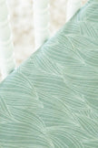 Organic Bamboo Blend Crib Sheet in Beanstalk - Crib Sheet - Custom Crafting Alliance, LLC