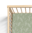 Organic Bamboo Cotton Blend Crib Sheet in Natural Oasis Willow - Crib Sheet - Custom Crafting Alliance, LLC