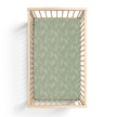 Organic Bamboo Cotton Blend Crib Sheet in Natural Oasis Willow - Crib Sheet - Custom Crafting Alliance, LLC