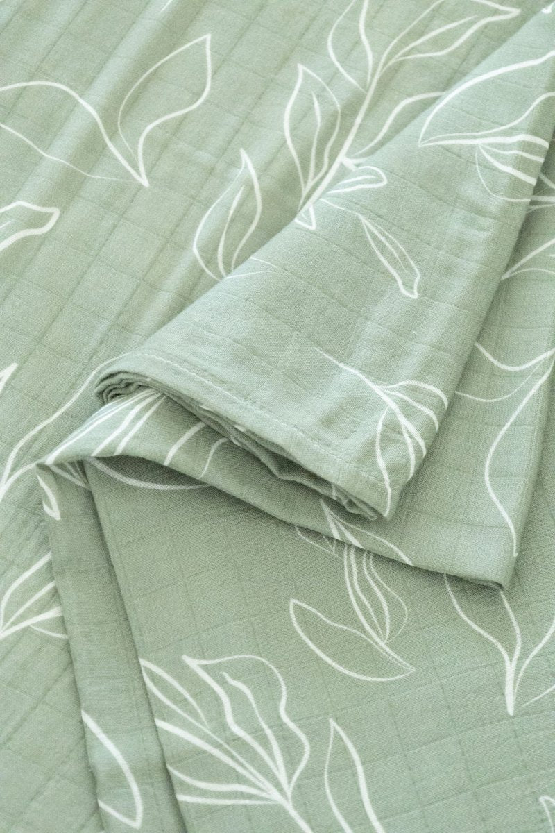 Organic Bamboo Cotton Blend Crib Sheet in Natural Oasis Willow - Crib Sheet - Custom Crafting Alliance, LLC