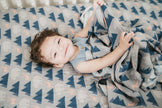 Organic Bamboo Cotton Muslin Crib Sheet in Rustic Retreat - Crib Sheet - Custom Crafting Alliance, LLC