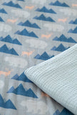 Organic Bamboo Cotton Muslin Crib Sheet in Rustic Retreat - Crib Sheet - Custom Crafting Alliance, LLC