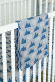 Organic Bamboo Cotton Muslin Swaddle Blanket in Rustic Retreat - Baby & Toddler Blankets - Custom Crafting Alliance, LLC