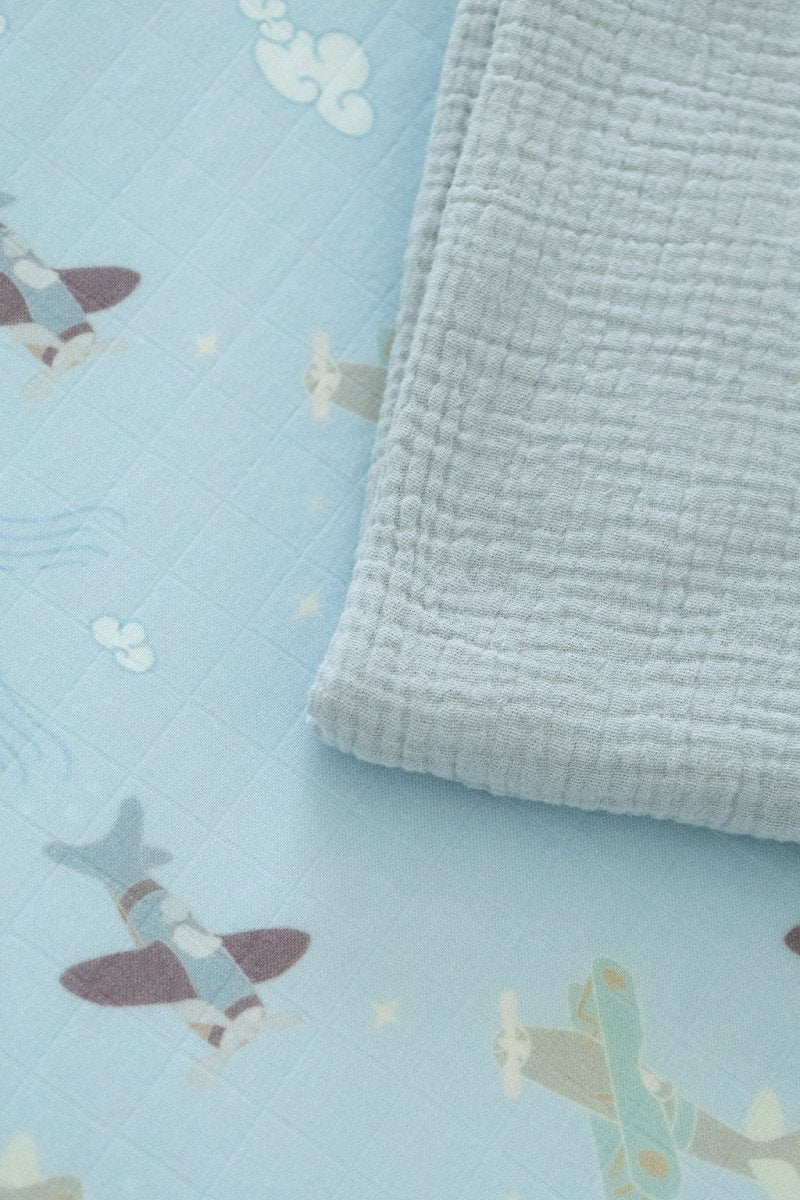 Organic Cotton Gauze Muslin Swaddle Blanket - Baby & Toddler Blankets - Custom Crafting Alliance, LLC