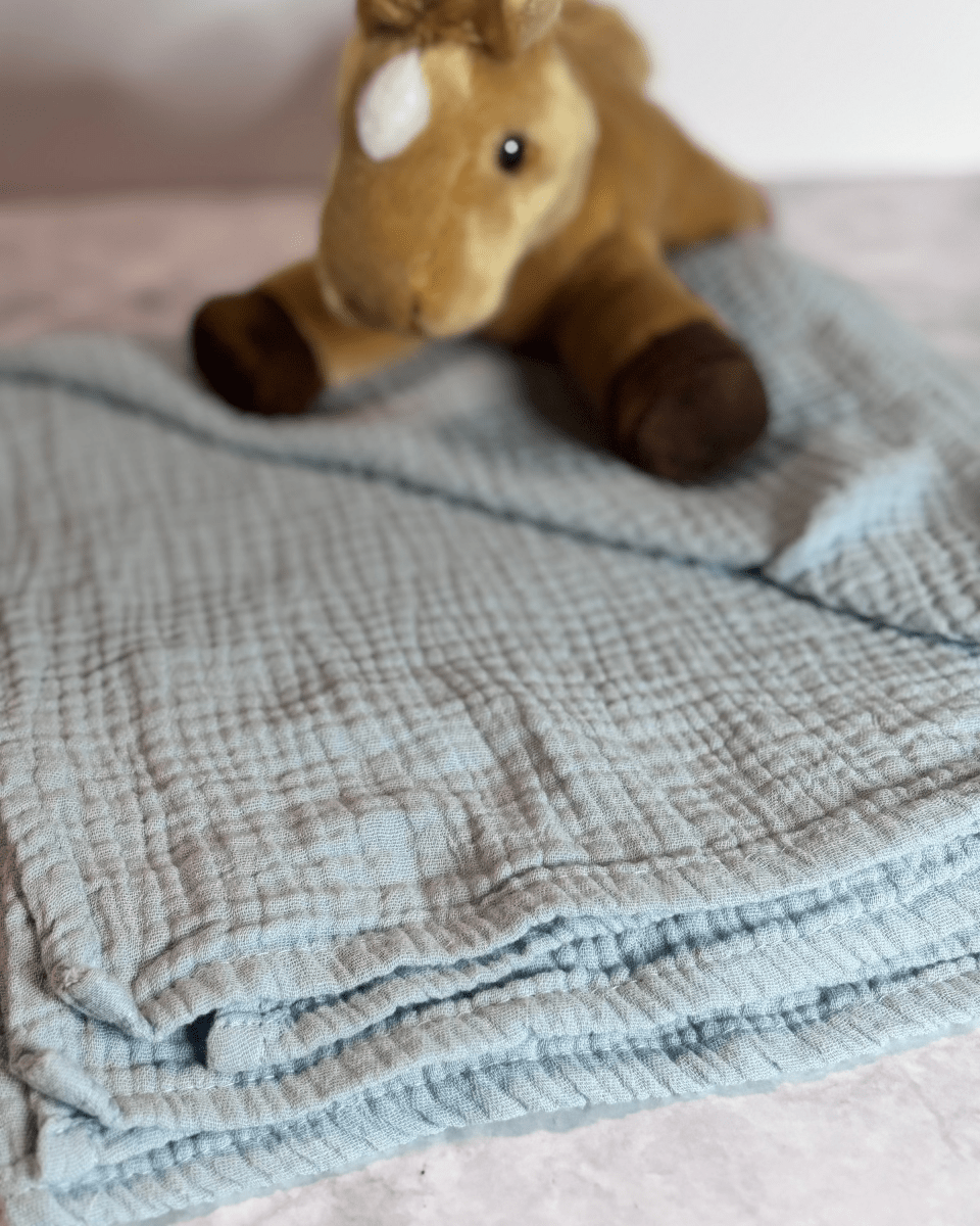 Organic Cotton Gauze Muslin Swaddle Blanket - Baby & Toddler Blankets - Custom Crafting Alliance, LLC