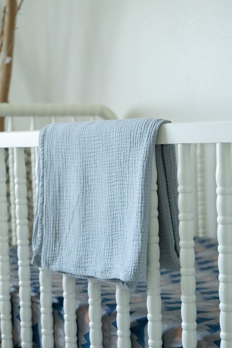 Organic Cotton Gauze Muslin Swaddle Blanket - Baby & Toddler Blankets - Custom Crafting Alliance, LLC