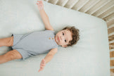 Organic Crashing Sea Waves Bamboo Cotton Blend Crib Sheet - Crib Sheet - Custom Crafting Alliance, LLC