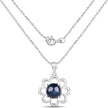 4.65 Carat Genuine Blue Sapphire .925 Sterling Silver Pendant